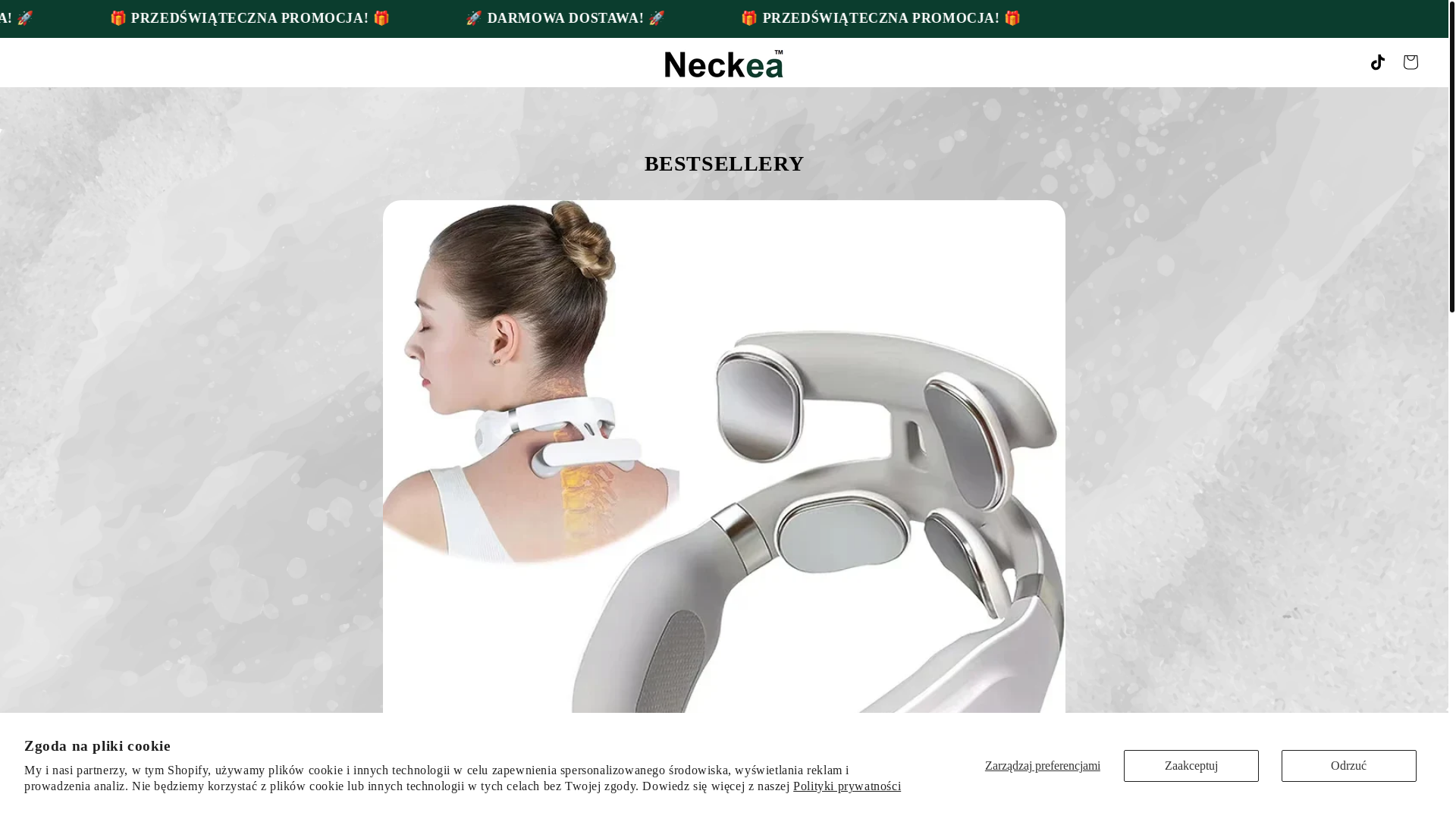 website screenshot of https://neckea.pl/