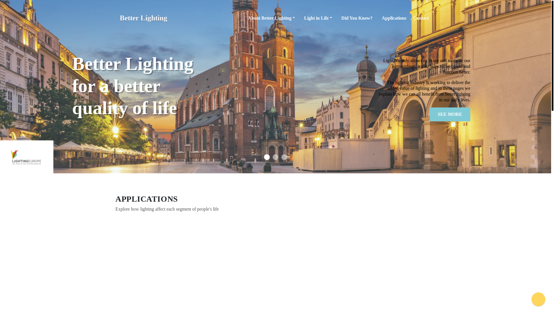 website screenshot of https://better-lighting.pages.dev/