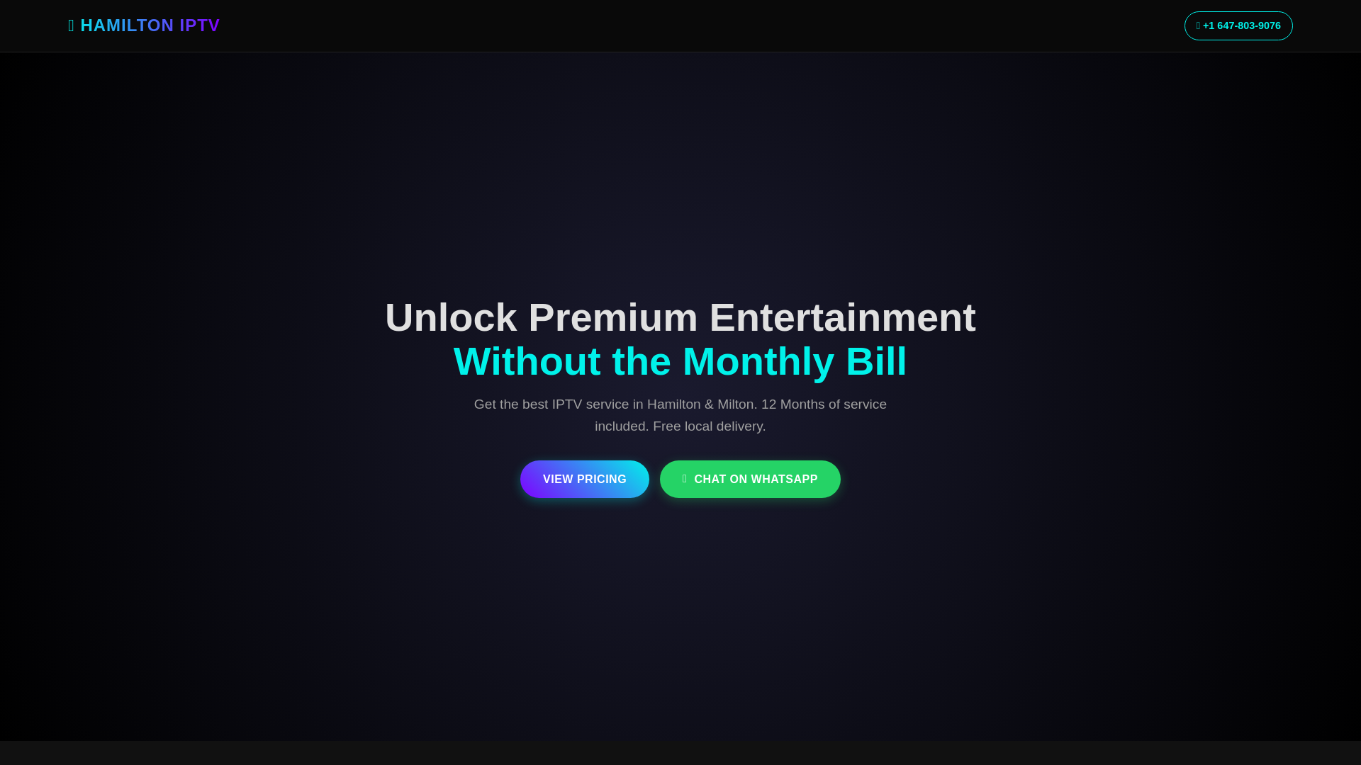 website screenshot of https://hamiltoniptv.pages.dev/