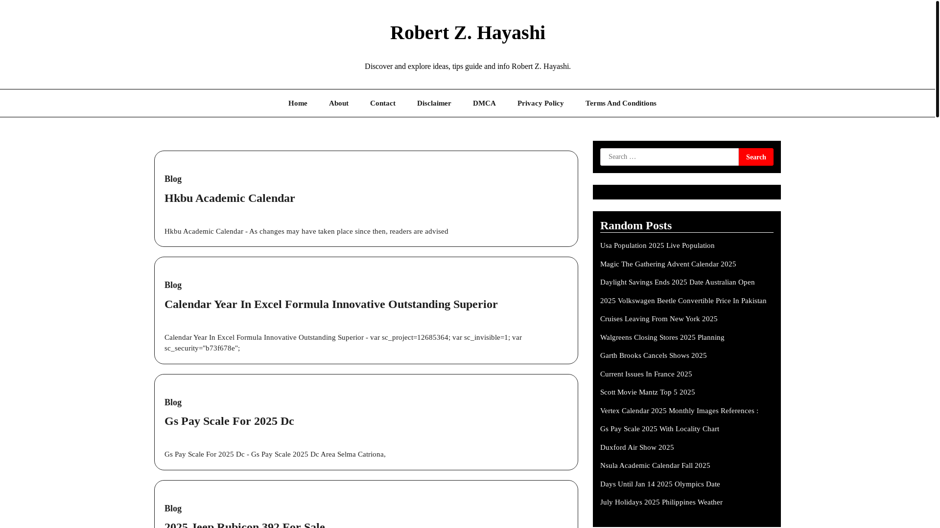 website screenshot of https://robertzhayashi.pages.dev/