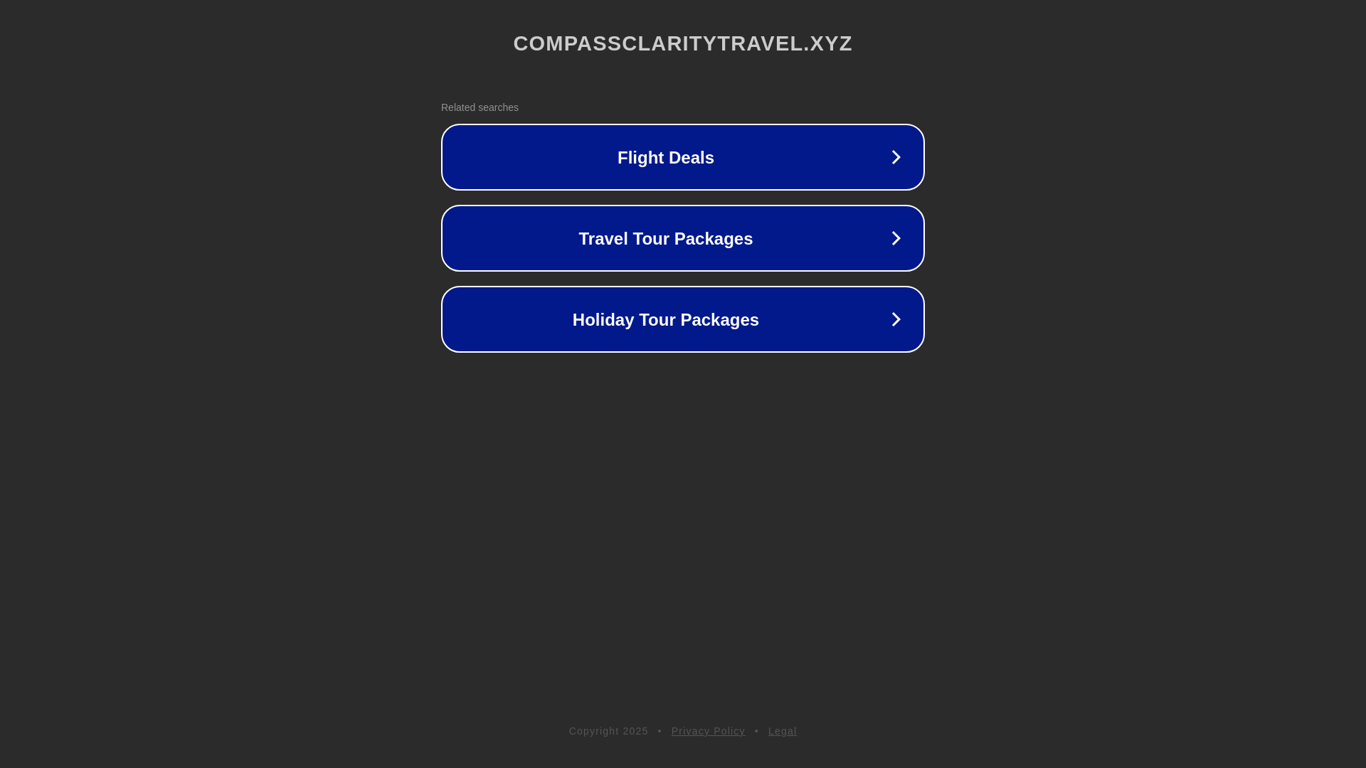 website screenshot of https://compassclaritytravel.xyz/