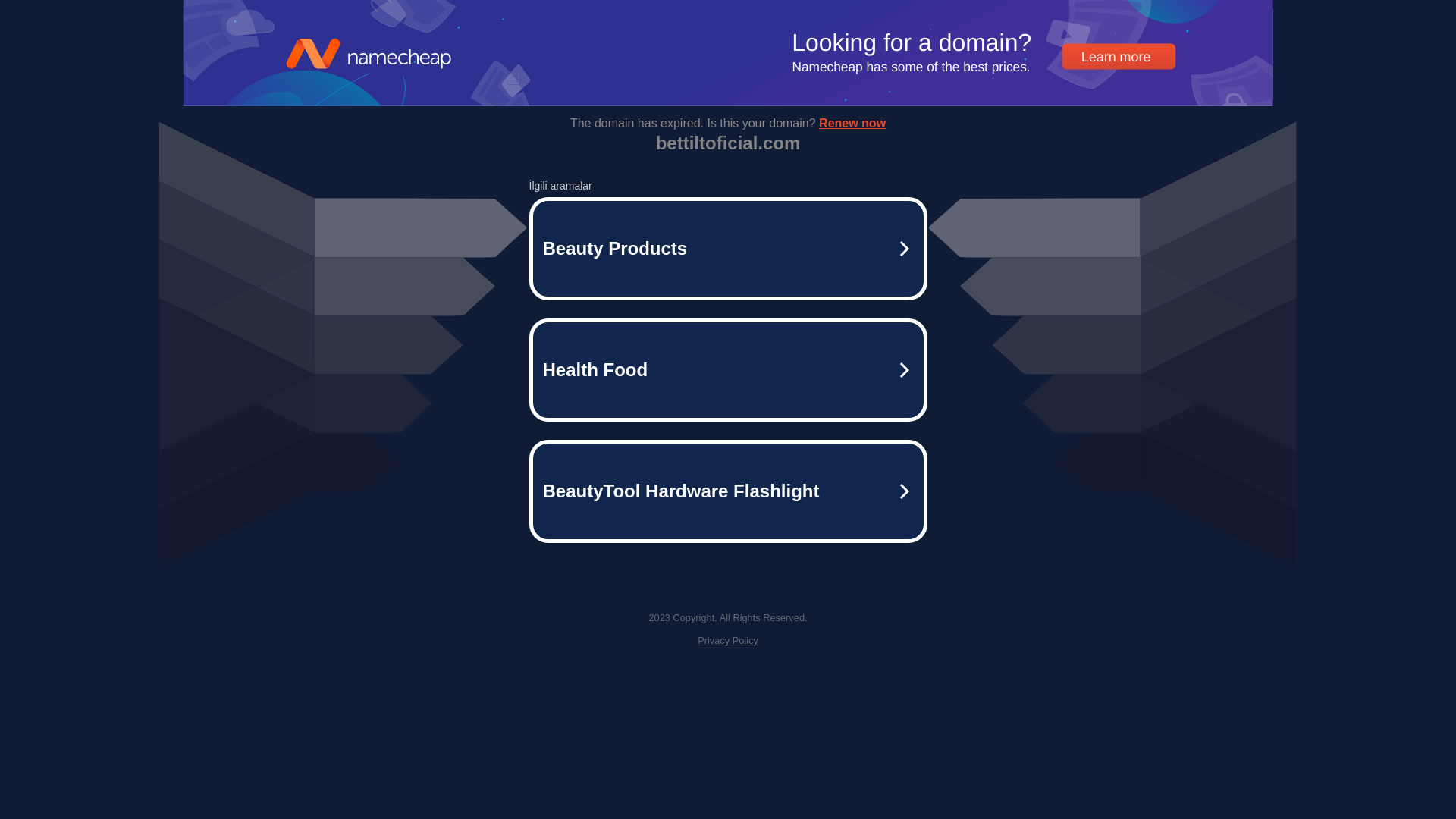 website screenshot of https://bettiltoficial.com/