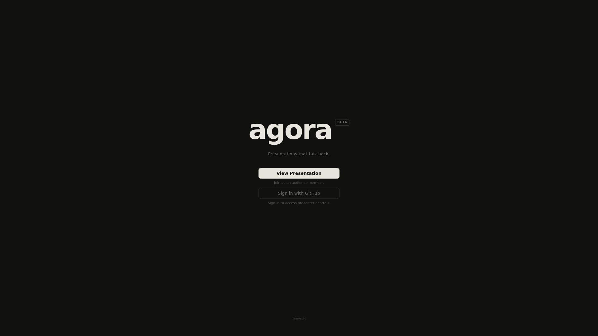 website screenshot of https://agora-1b7.pages.dev/