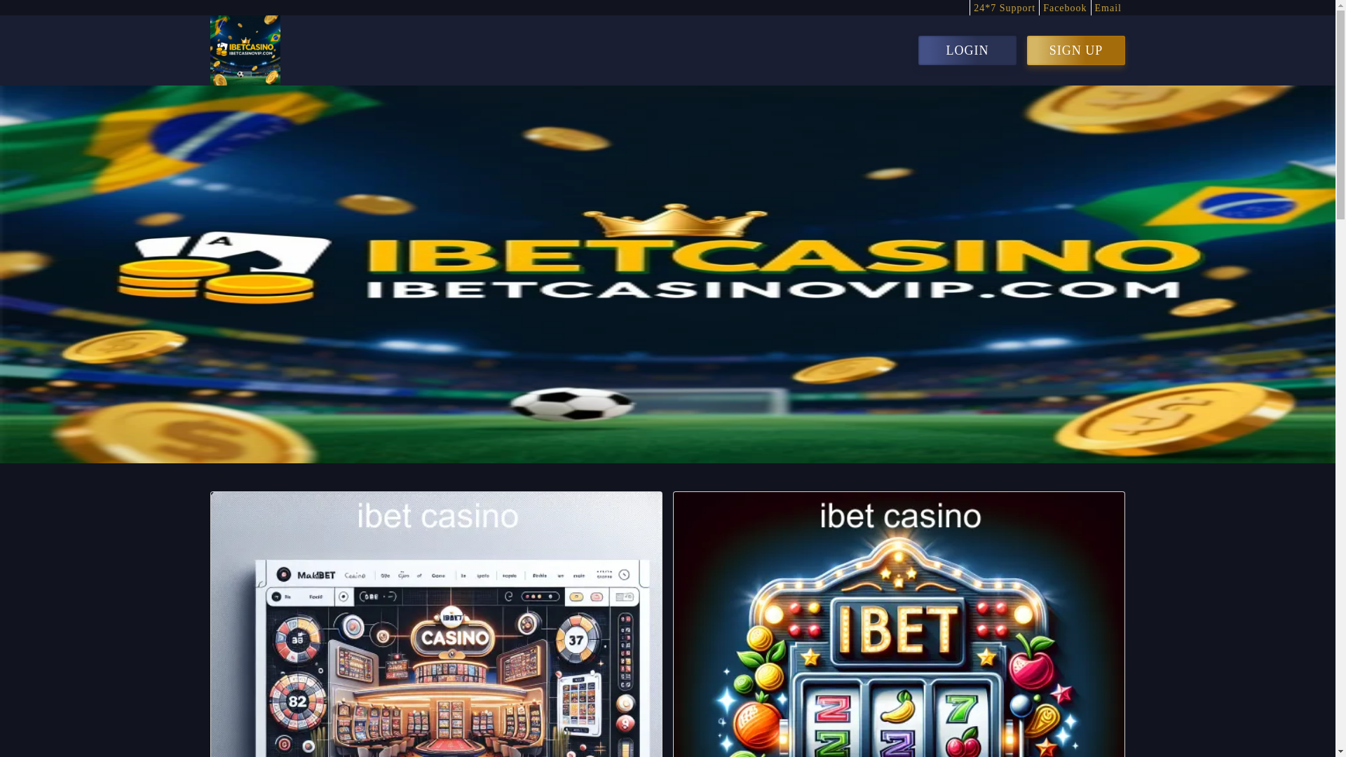 website screenshot of https://ibetcasinovip.com/