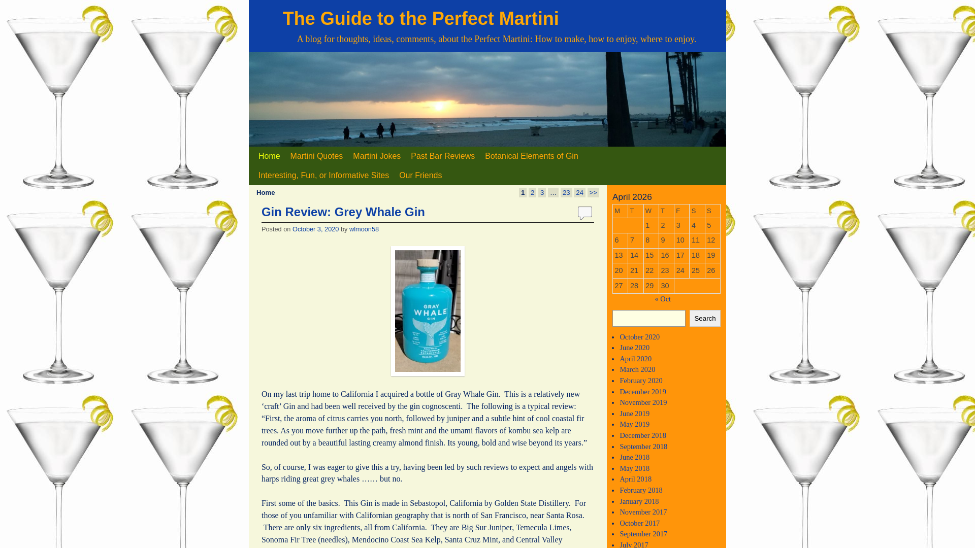 website screenshot of https://shakennotstirred.me