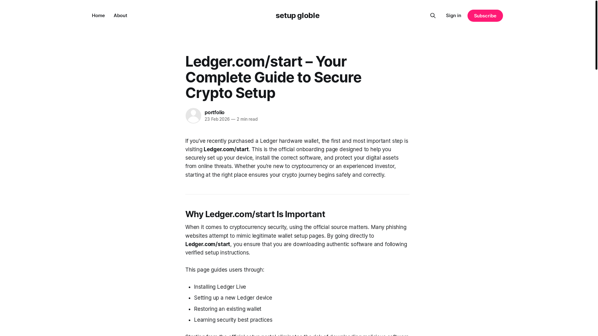 website screenshot of https://setup-begin.ghost.io/us-eng/
