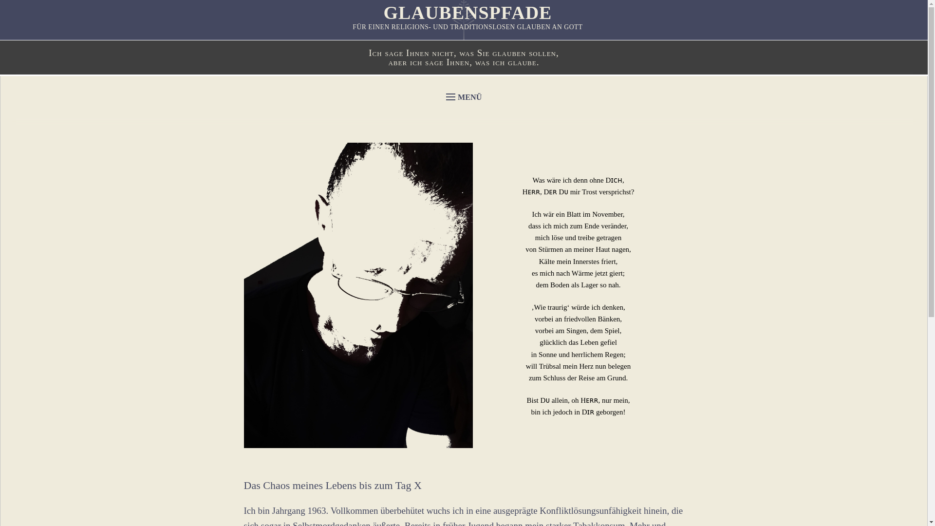 website screenshot of https://glaubensmanuskript.de/