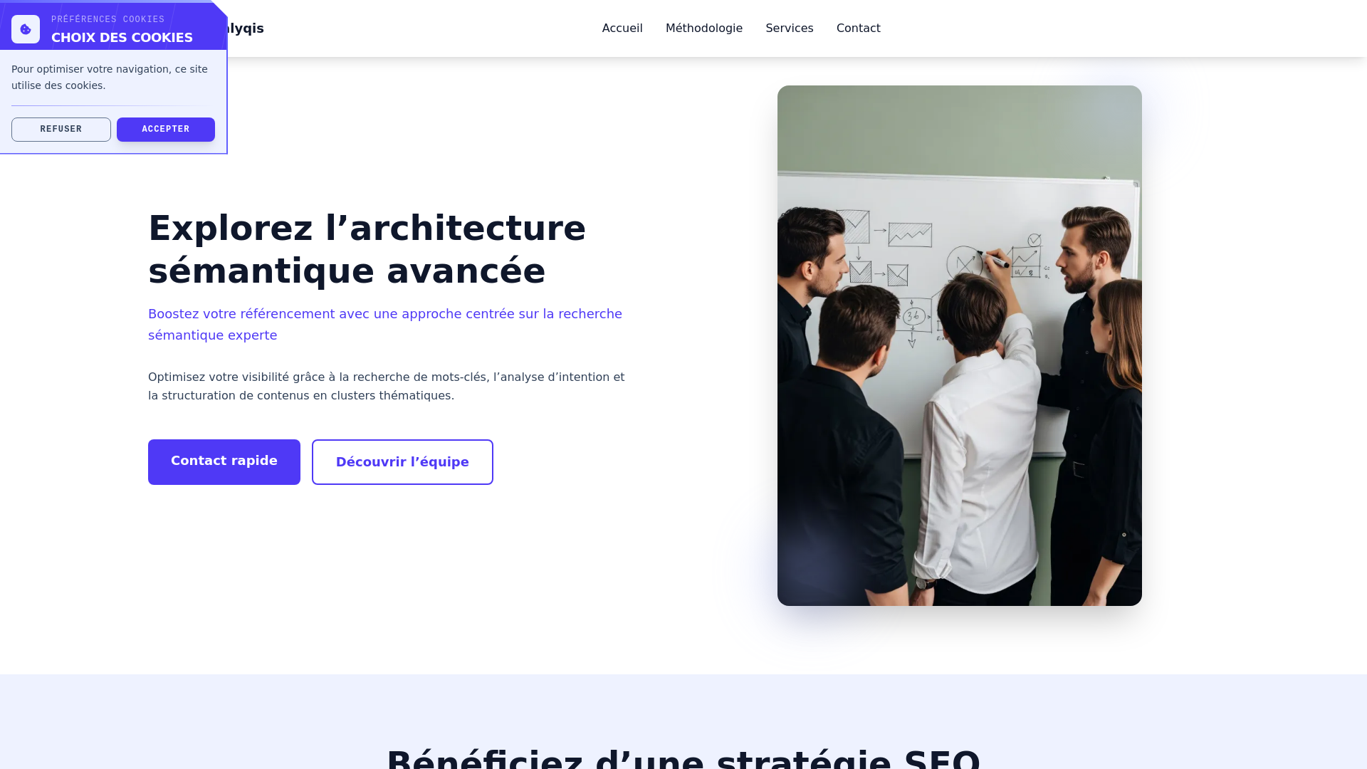 website screenshot of https://merovalyqis.com/