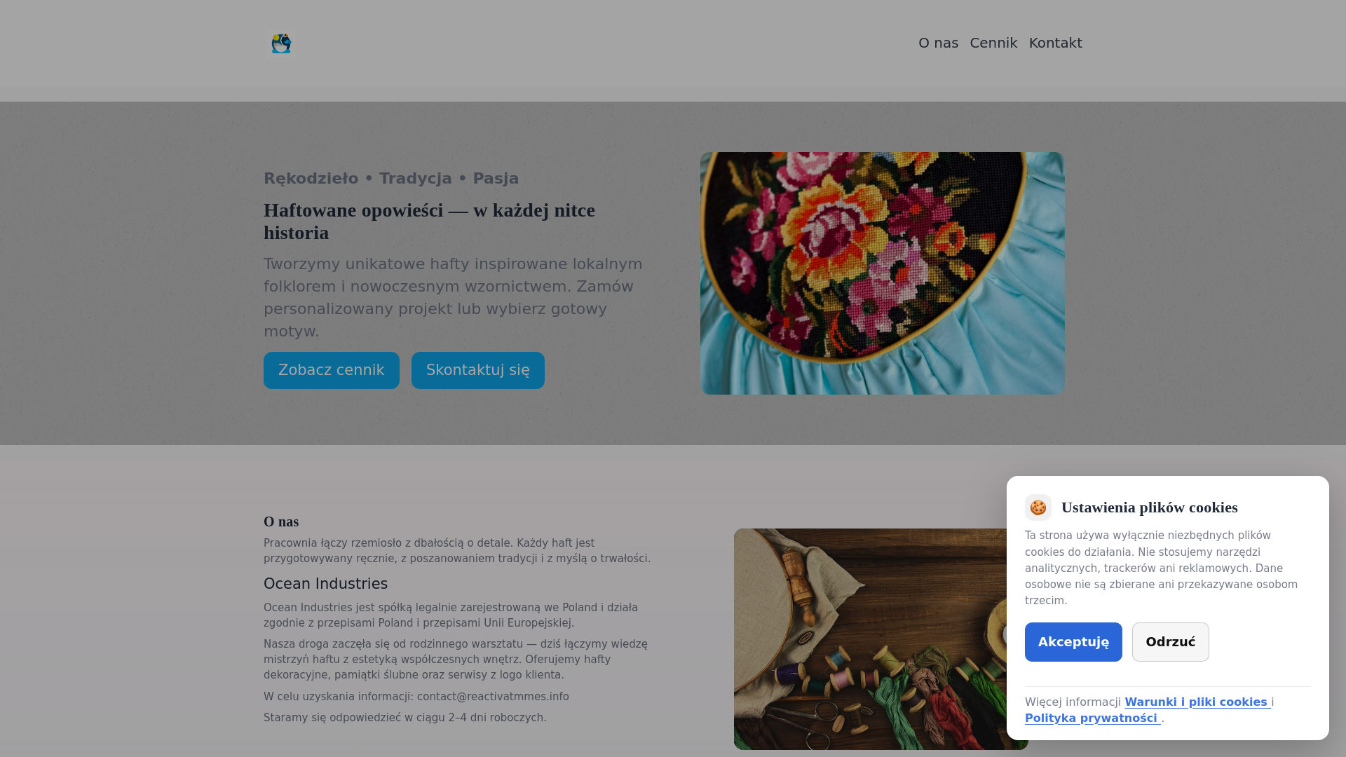website screenshot of https://reactivatmmes.info