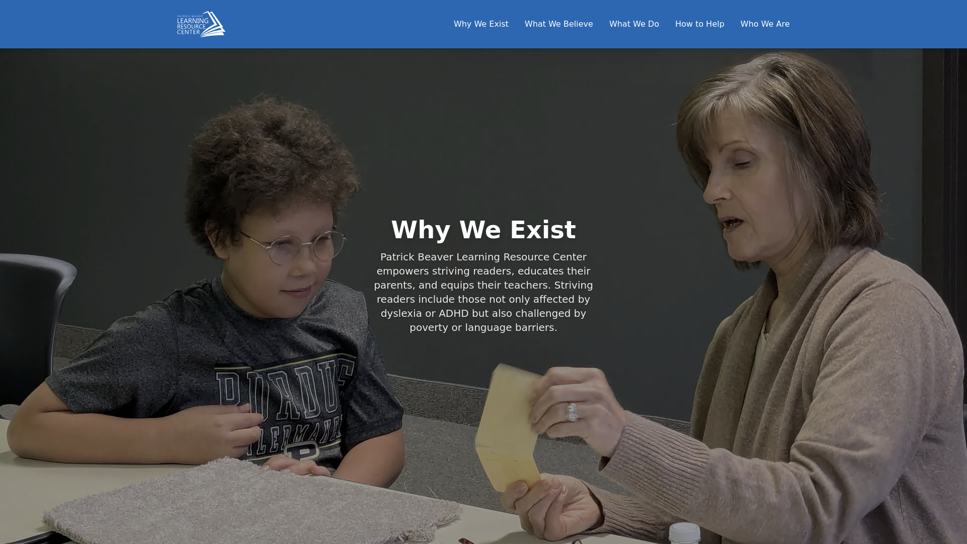 website screenshot of https://pblrc-website.pages.dev/