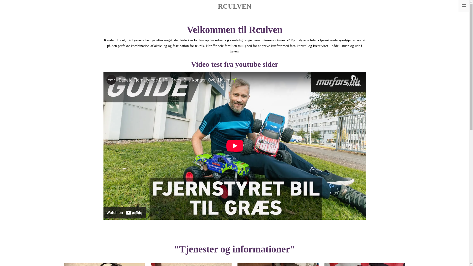 website screenshot of https://rculven.dk/
