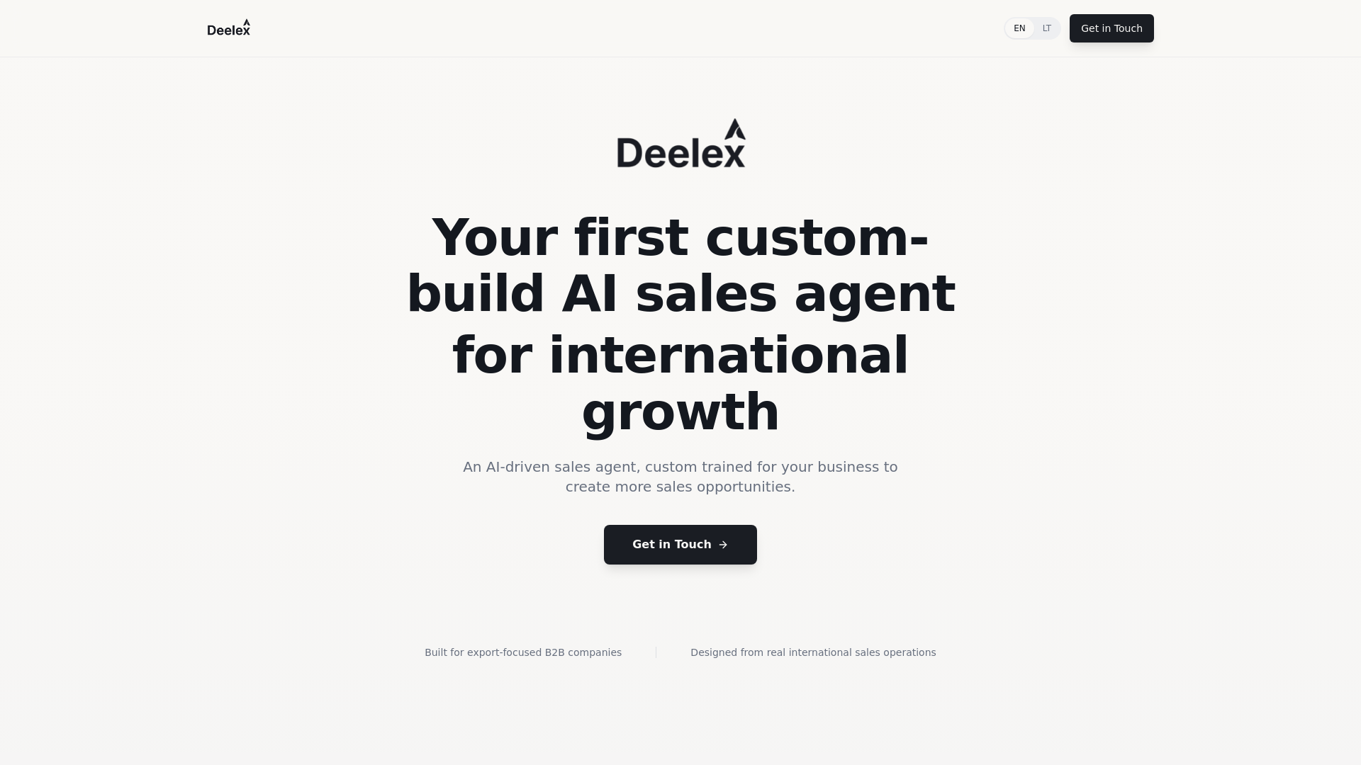 website screenshot of https://deelex.eu/