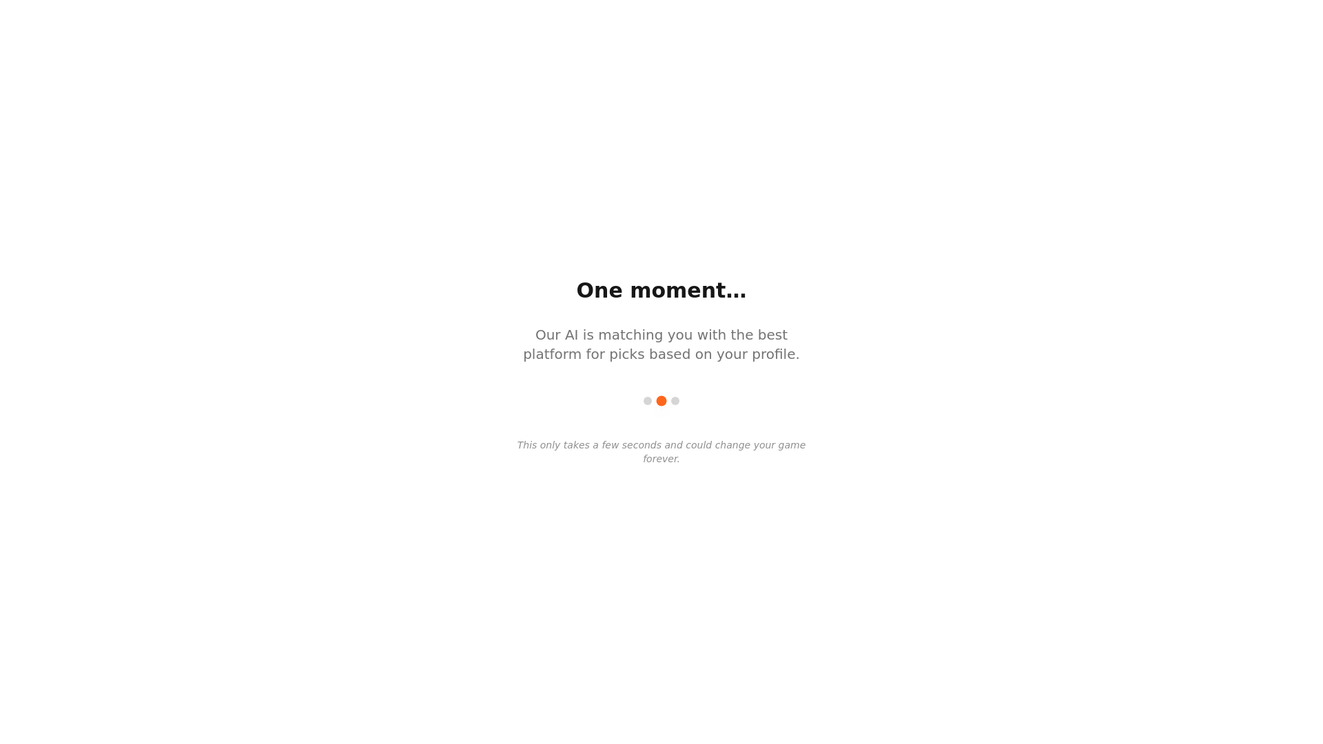 website screenshot of https://aipicksmatched.com/