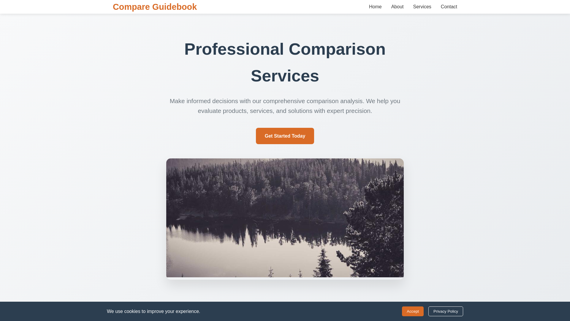 website screenshot of https://compareguidebook.digital/