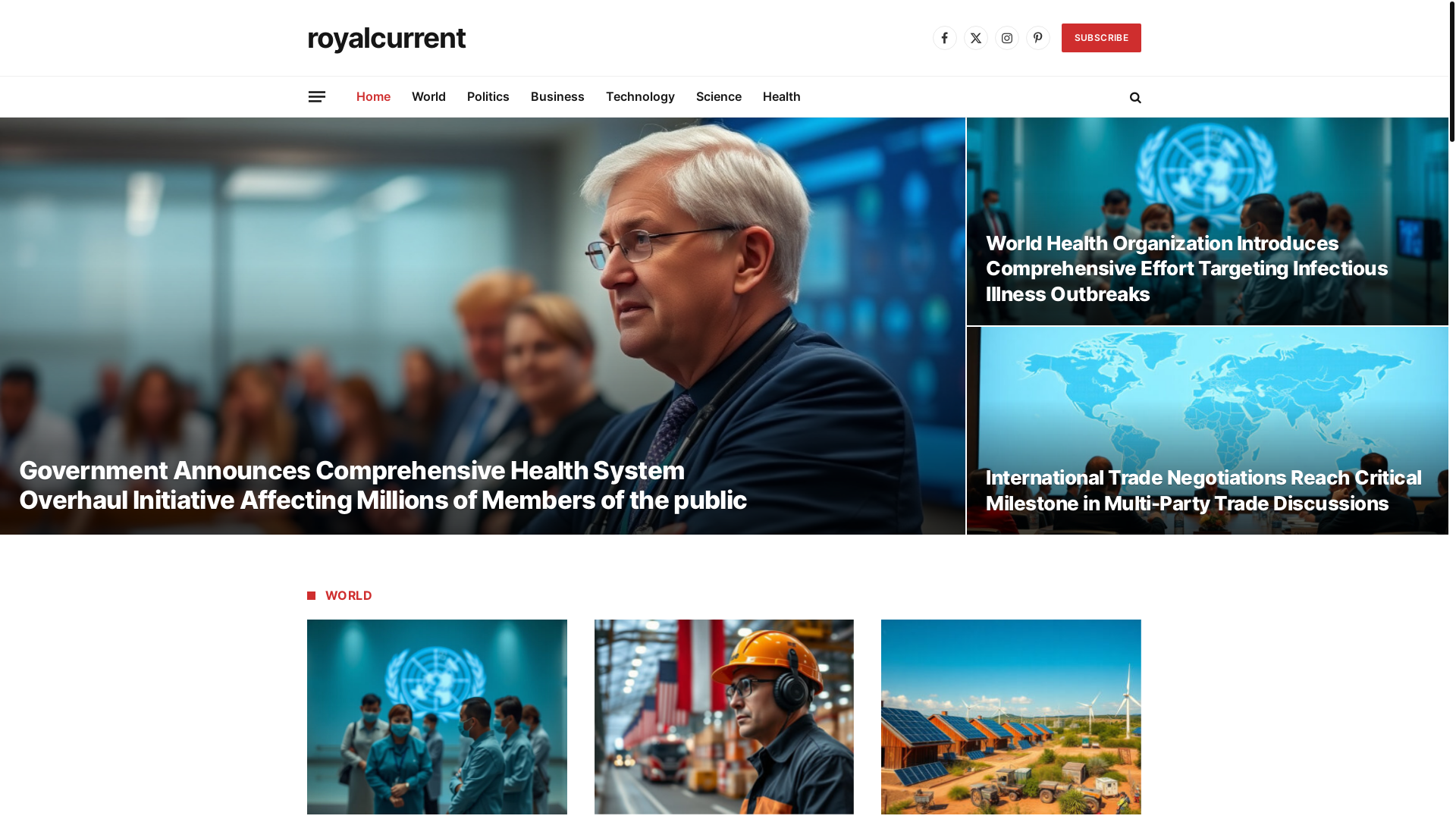 website screenshot of https://royalcurrent.co.uk/