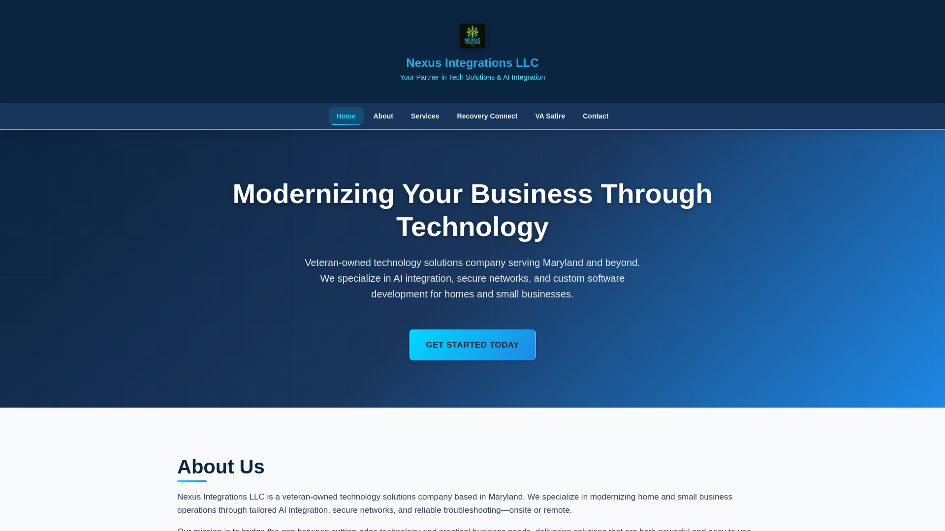 website screenshot of https://nexus-basic.pages.dev/