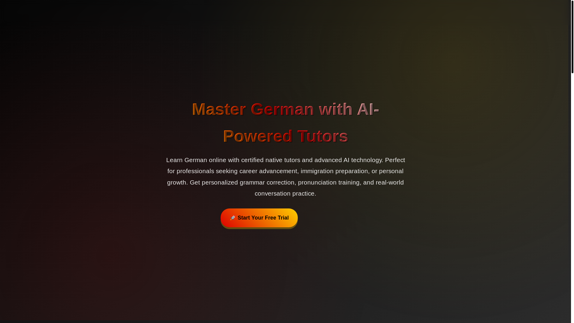 website screenshot of https://germanclassesonline.pages.dev/