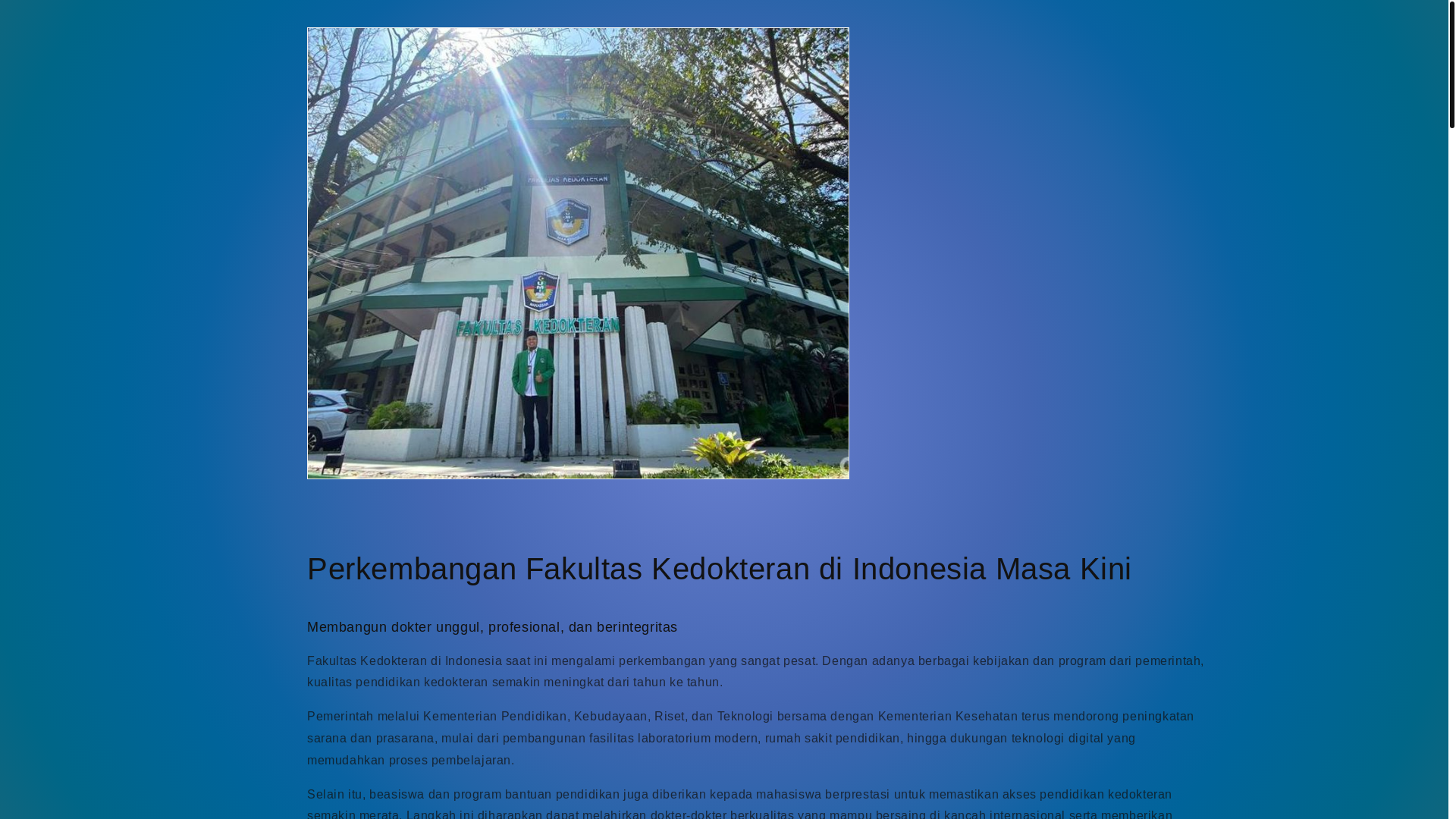 website screenshot of https://fakultas-kedokteran-uii.online/