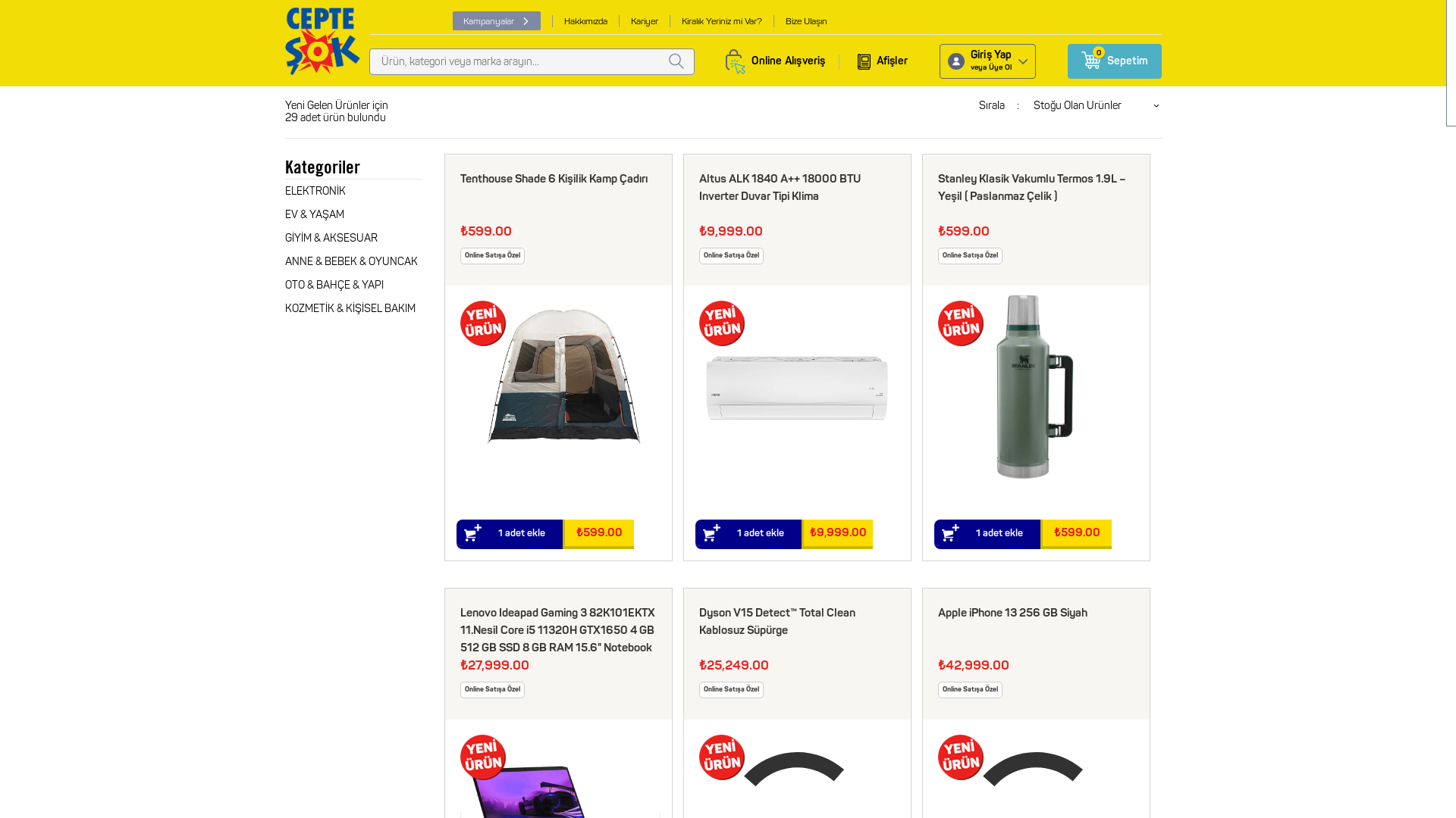 website screenshot of https://dogrudanmutfaginizda.xyz/
