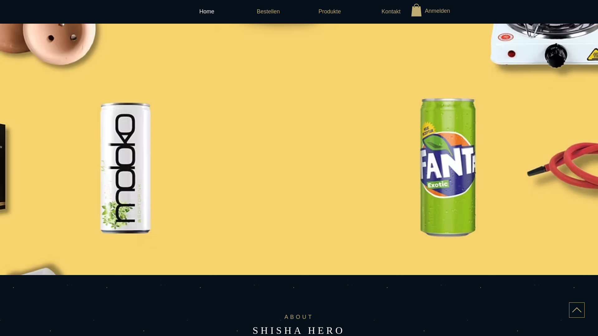 website screenshot of https://shishahero.online/