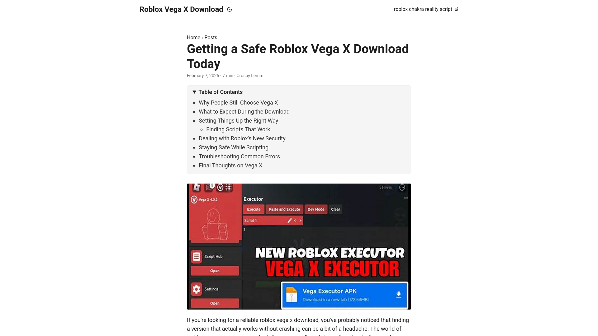 website screenshot of https://roblox-vega-x-download.pages.dev/