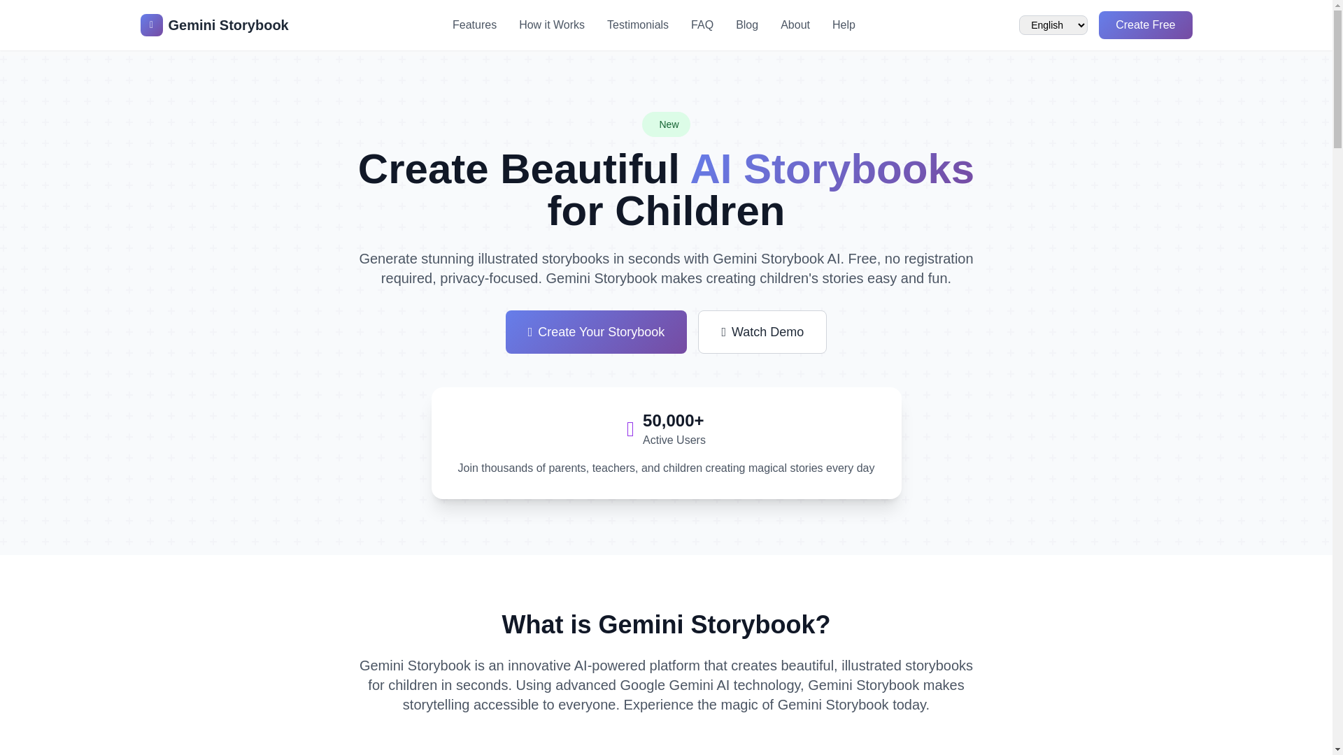 website screenshot of https://geministorybook.xyz/
