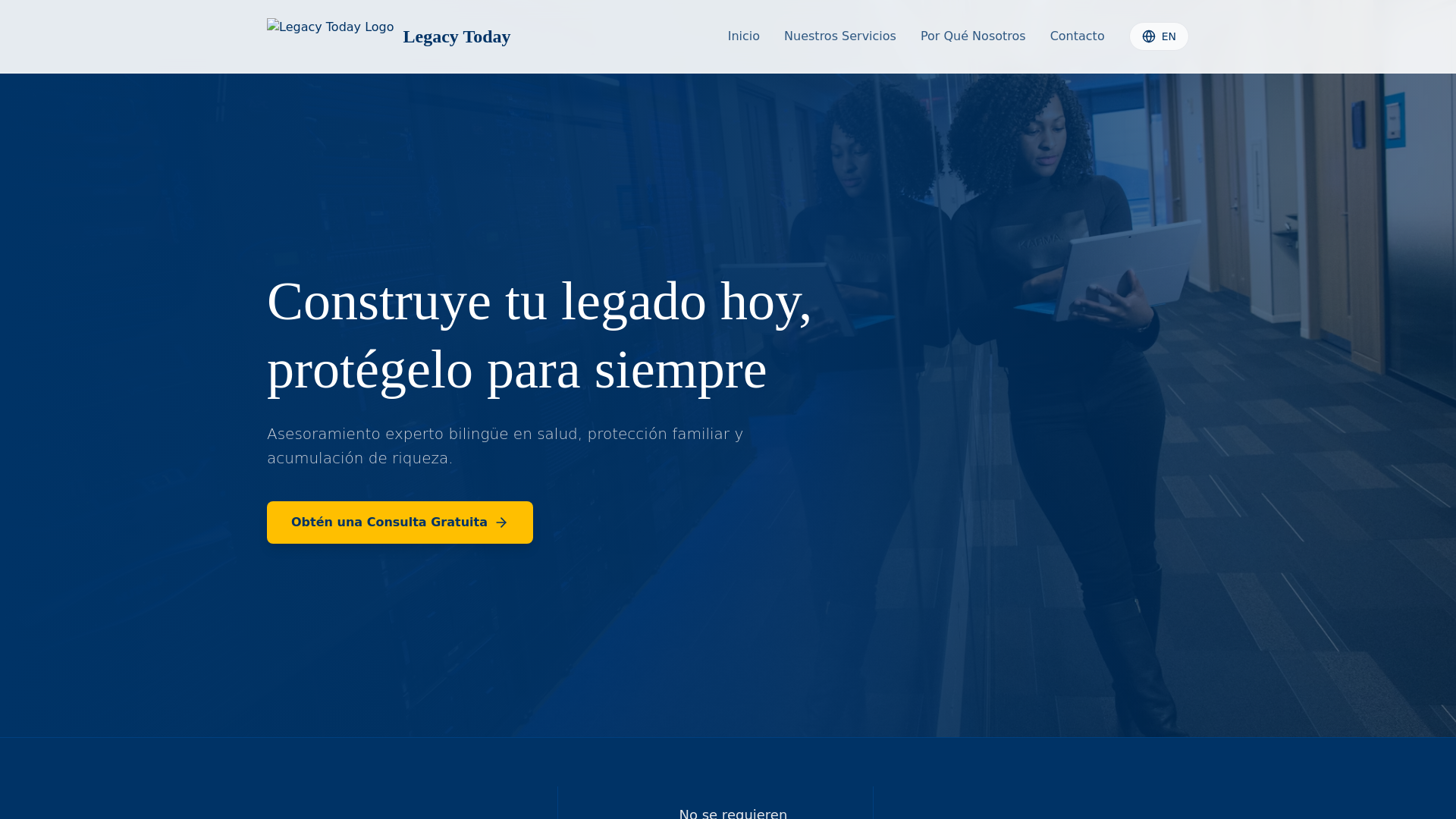 website screenshot of https://legacytodayus.com/