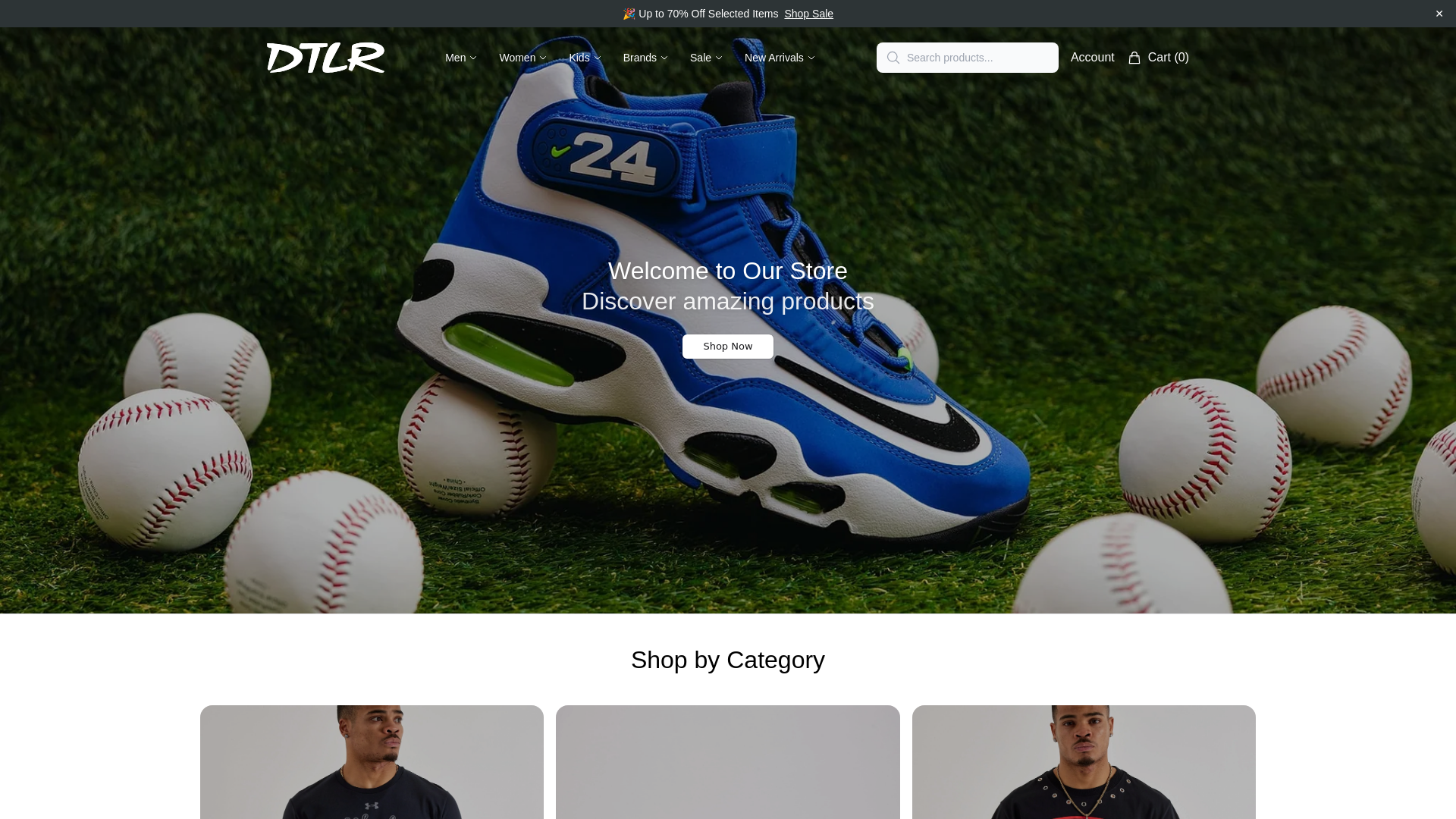 website screenshot of https://dtlrstyleplus.shop/