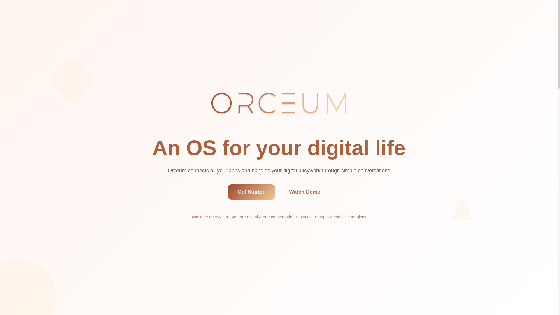 website screenshot of https://orceum.com/