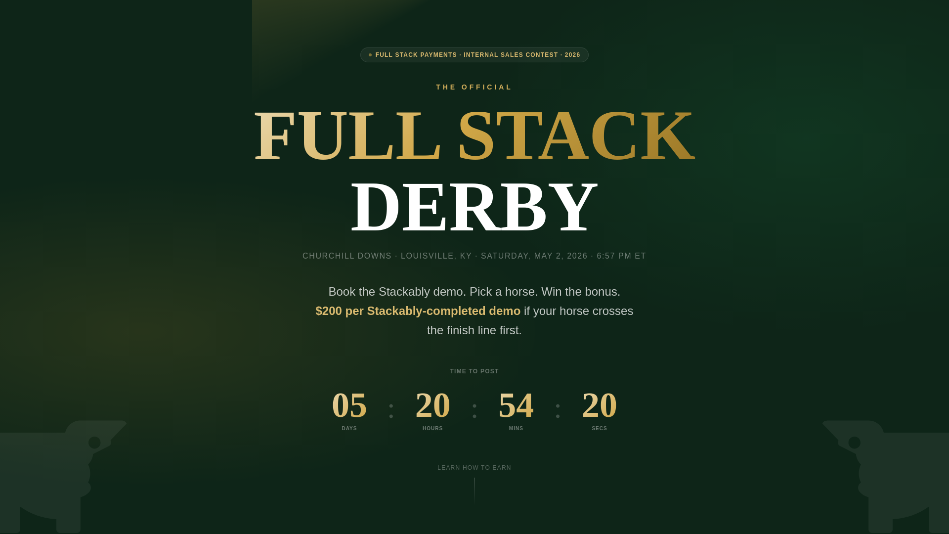 website screenshot of https://fullstackderby.com/