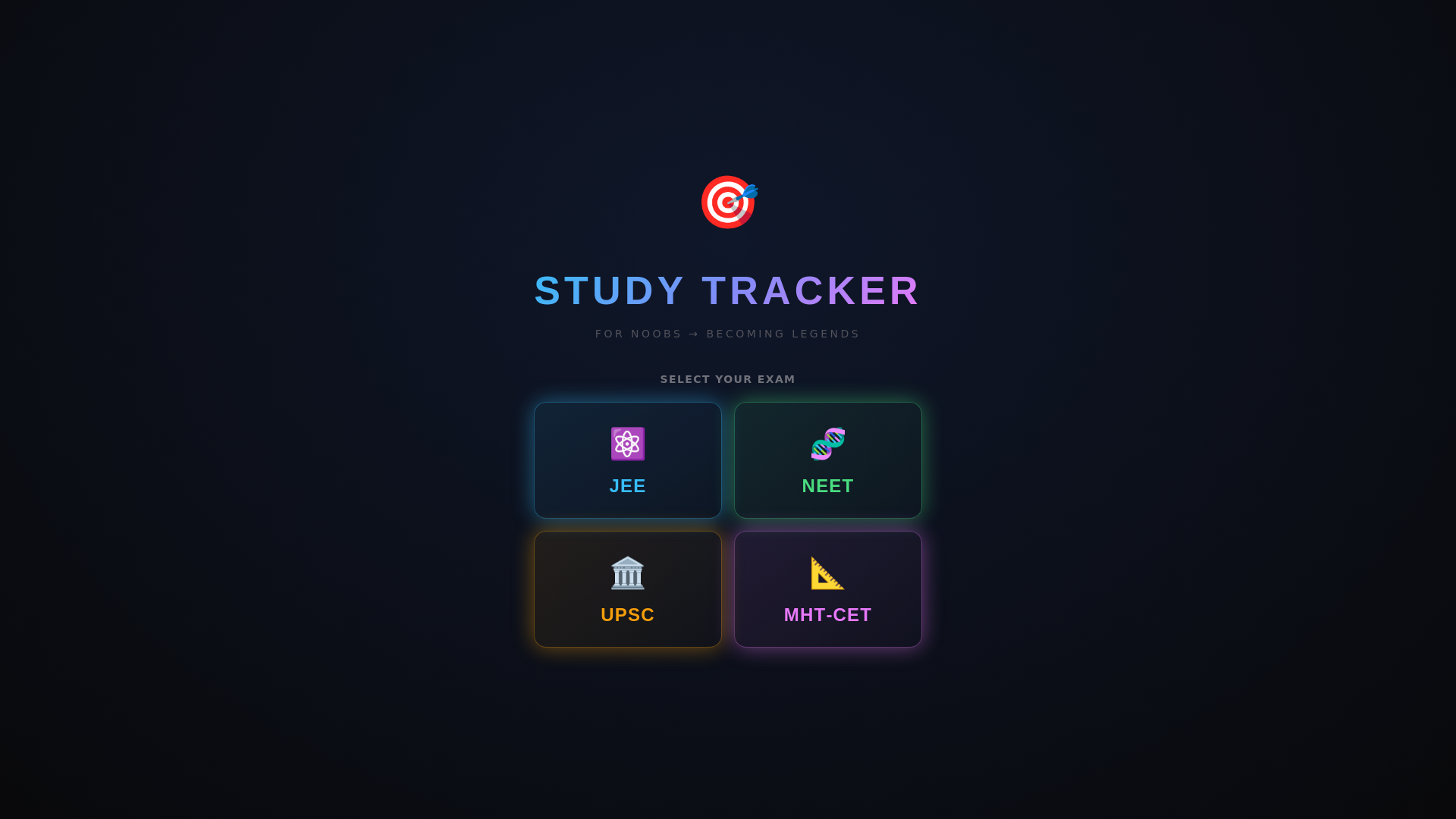 website screenshot of https://studytrackerfornoobs.pages.dev/