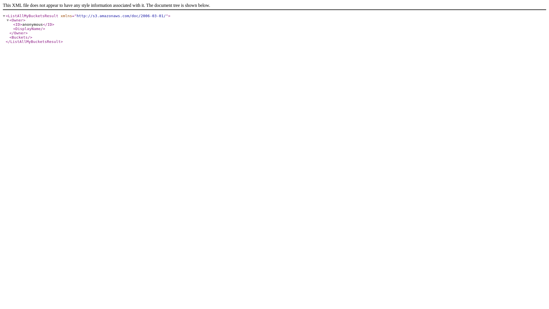 website screenshot of https://fra1.digitaloceanspaces.com/