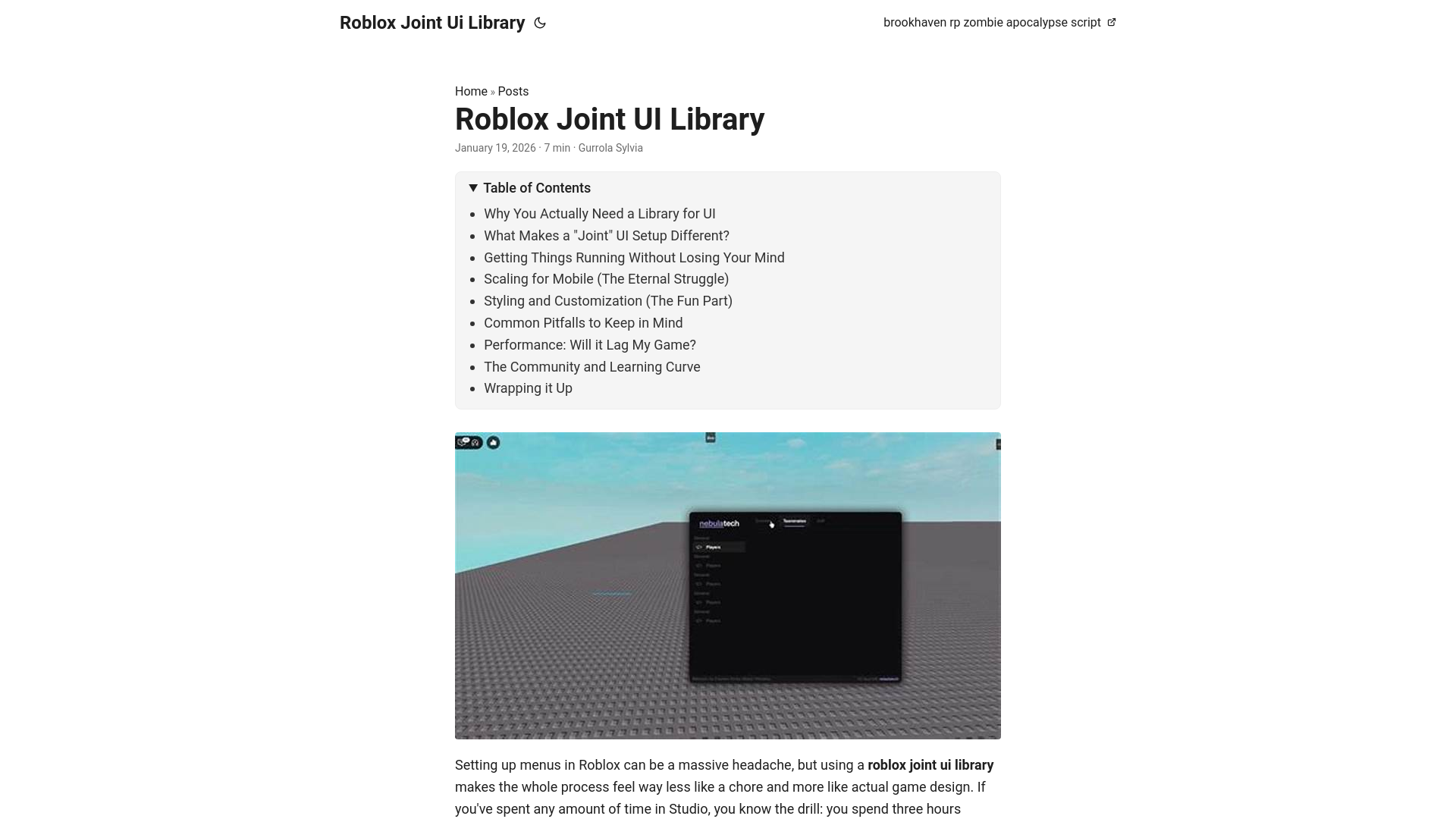 website screenshot of https://robloxjointuilibrary.pages.dev/