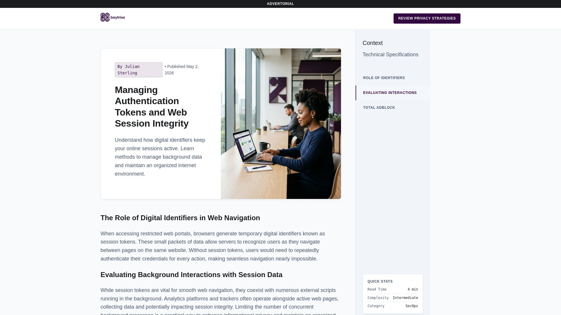 website screenshot of https://baytrixa.com