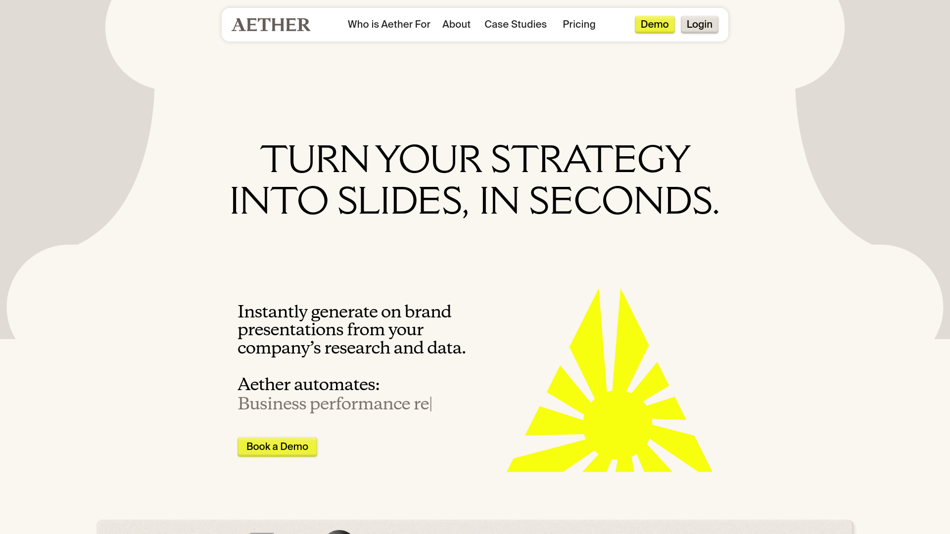 website screenshot of https://theaether.pics/