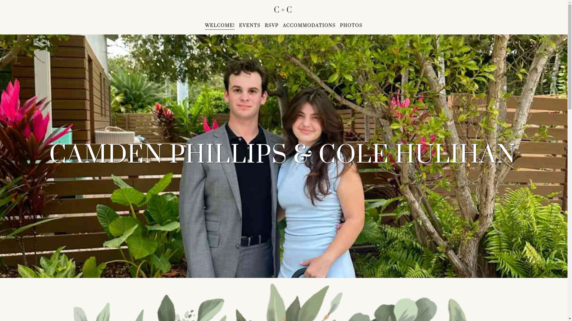 website screenshot of https://camdenandcole.com/