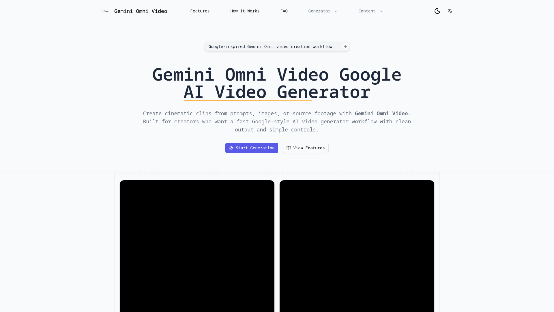 website screenshot of https://omnivideo.im/
