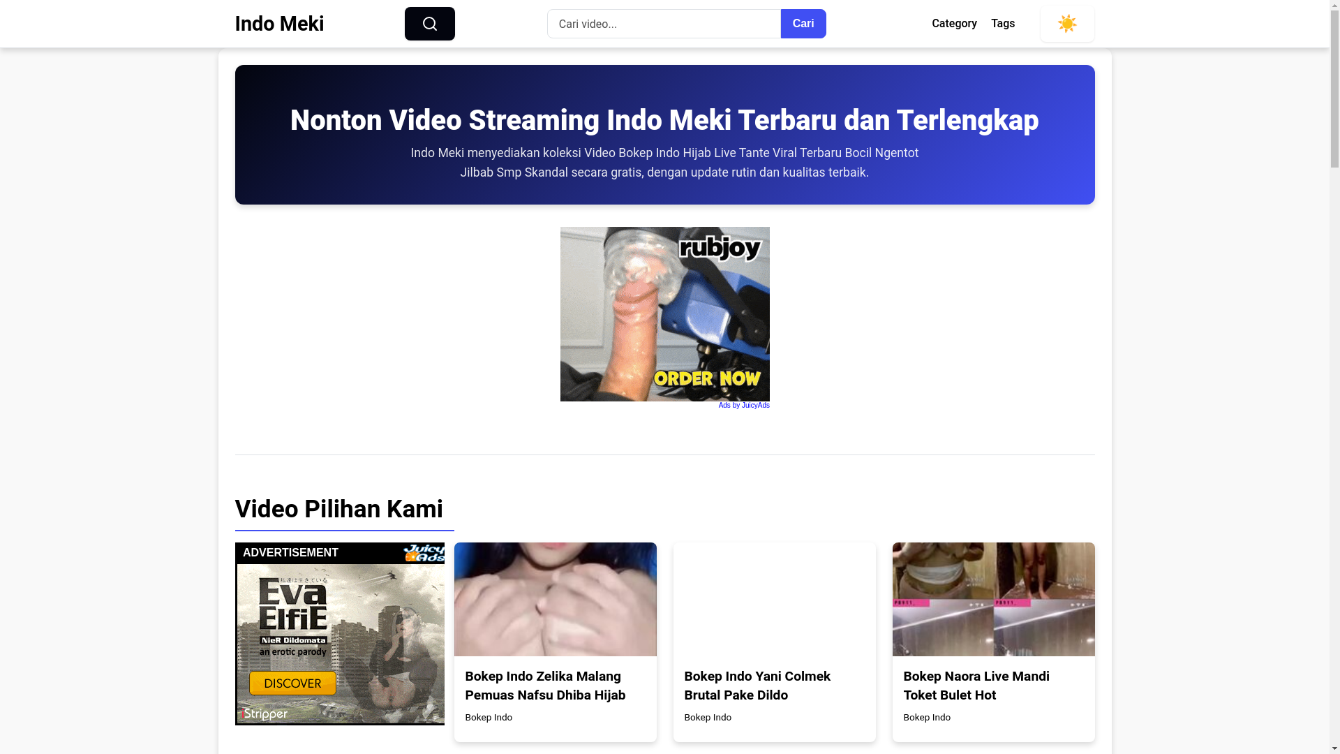 website screenshot of https://indomeki.pages.dev/