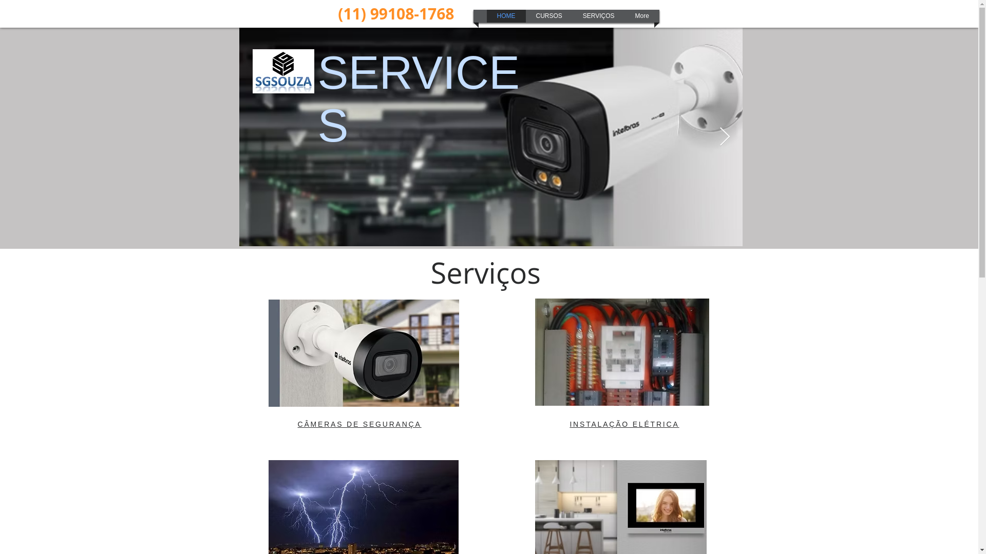 website screenshot of https://sgsouzaservices.com.br/