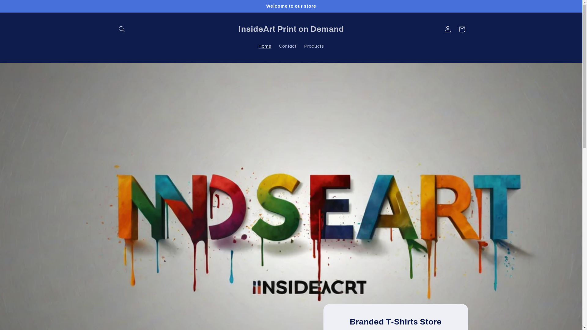 website screenshot of https://insideartstore.com/