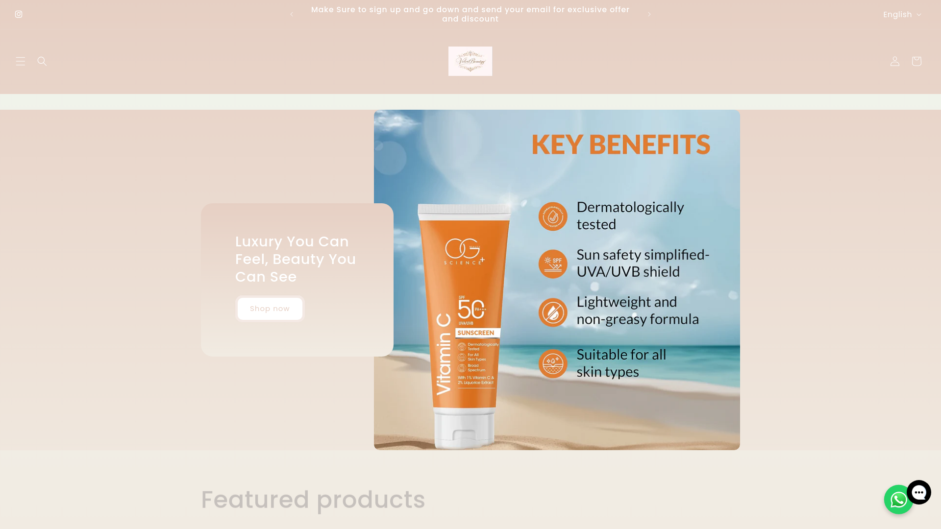 website screenshot of https://velvetbeautyy.in/