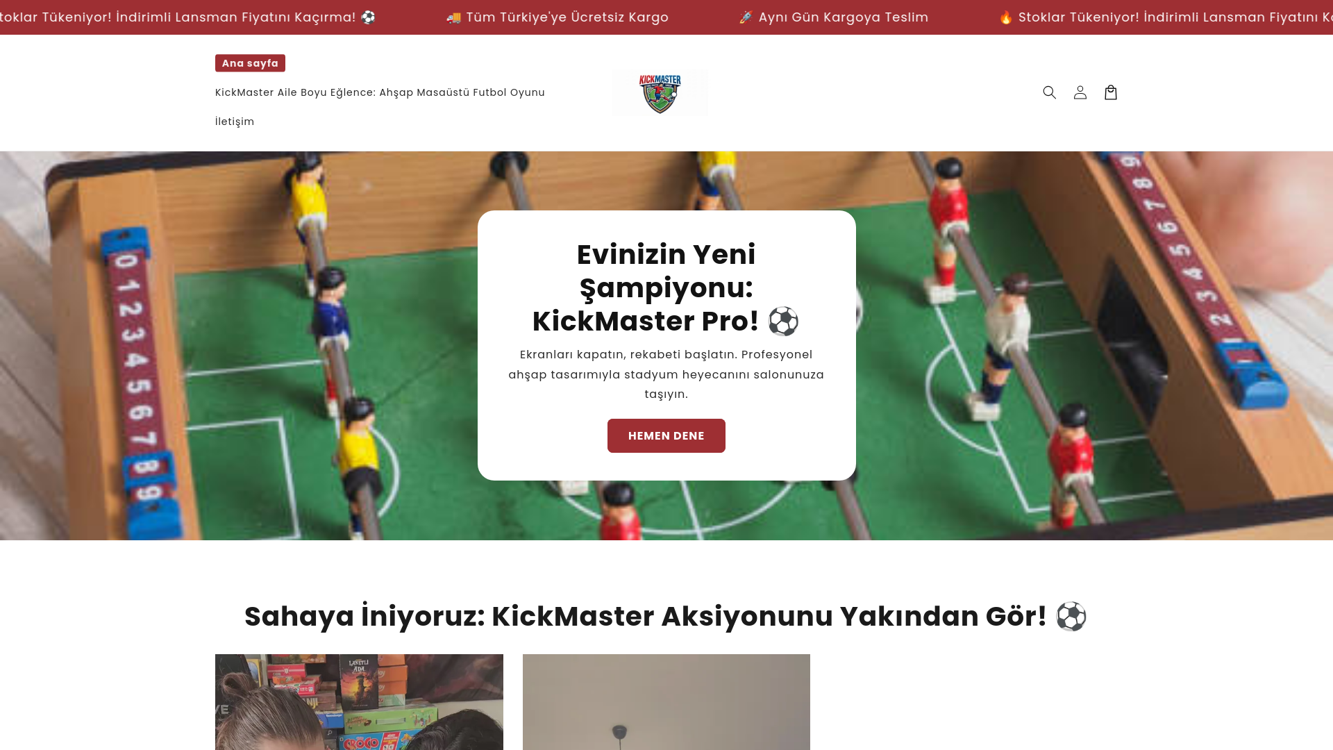 website screenshot of https://kickmaster.com.tr/