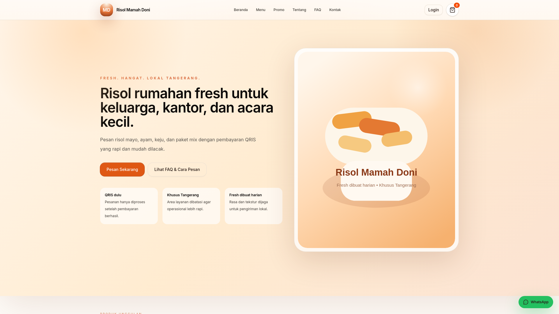 website screenshot of https://risolmamahdoni.web.id/
