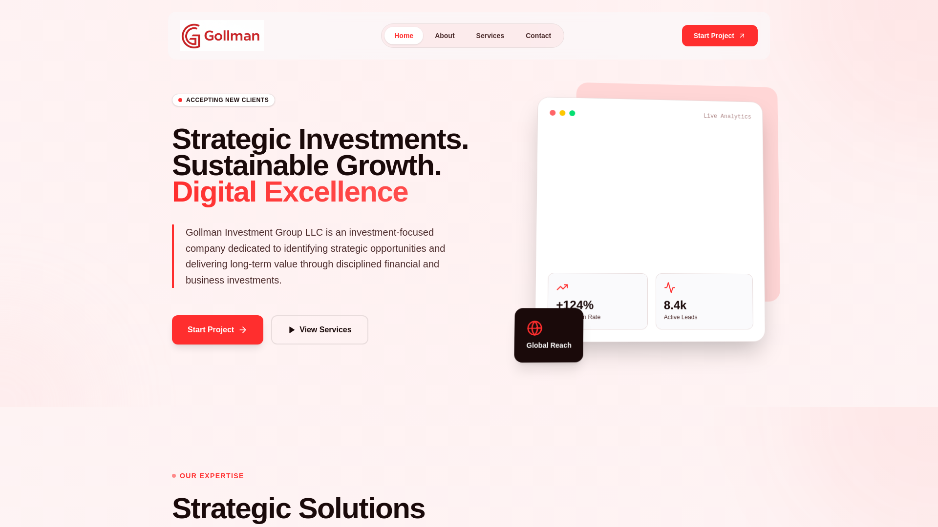 website screenshot of https://gollman.site/