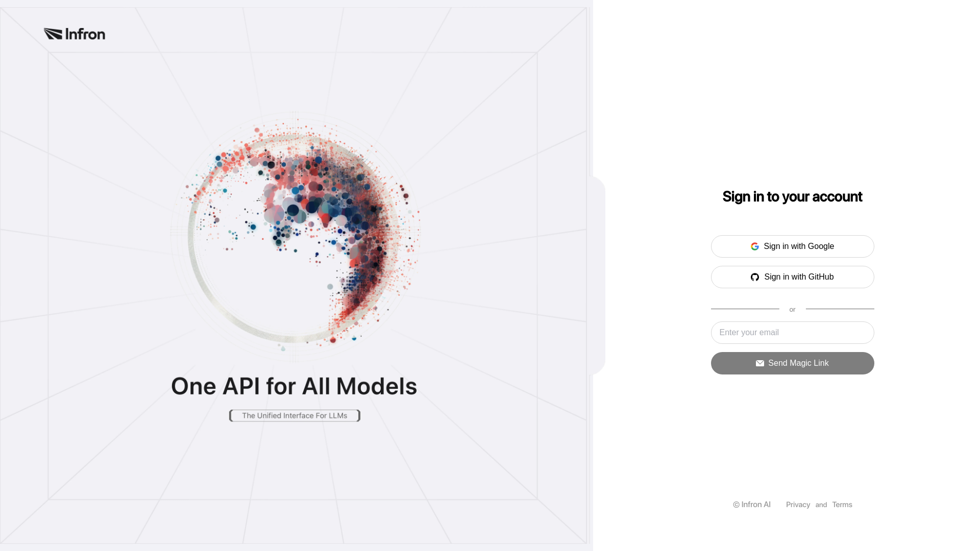 website screenshot of https://meetinfron.com