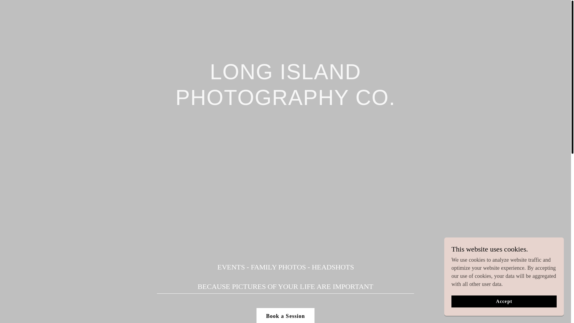 website screenshot of https://longislandphotographycompany.com/