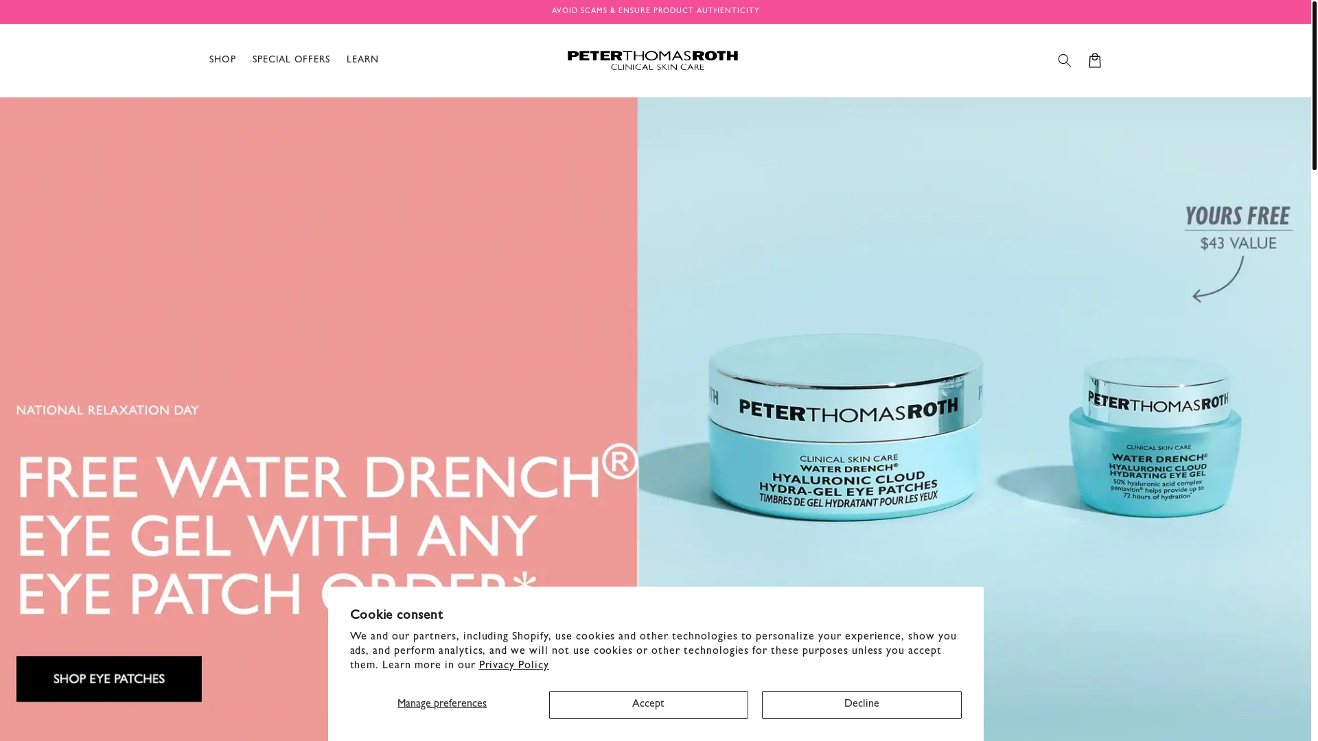 website screenshot of https://try-peterthomasroth.online/