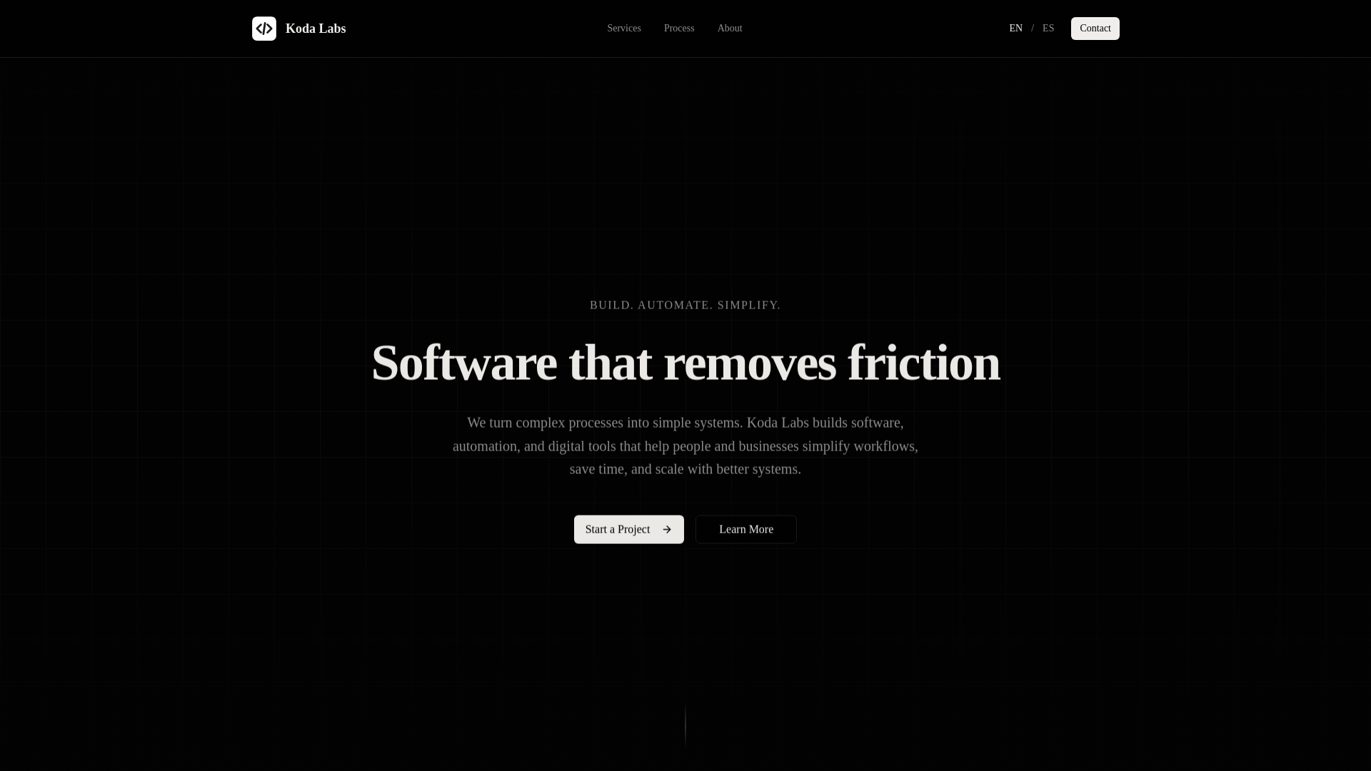 website screenshot of https://kodalabs-landingscape.pages.dev/