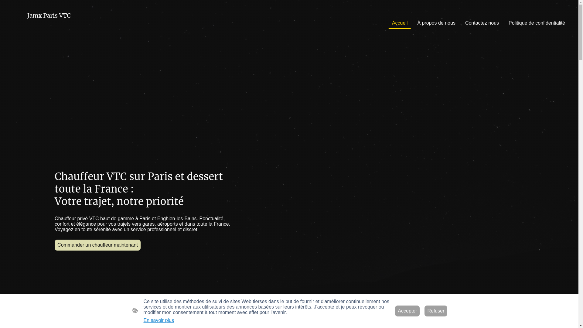 website screenshot of https://jamxparisvtc.fr/
