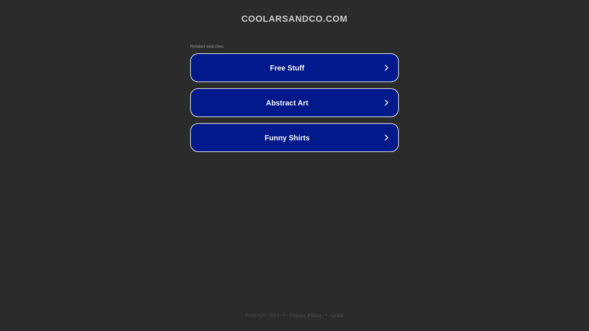 website screenshot of https://coolarsandco.com/